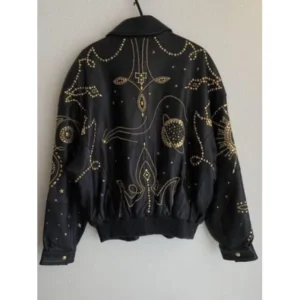 Studs Blouson Marc Buchanan Black Leather Jacket
