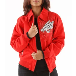 Pelle Pelle Womens Atlanta Tribute Red Jacket