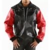 Black Red Born Free Studded Eagle Jacket Pelle Pelle