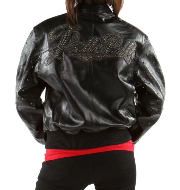 Pelle Pelle Encrusted Black Studded Leather Jacket