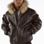 Pelle Pelle Plain Dark Brown Leather Jacket