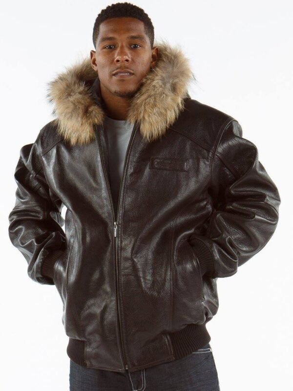 Pelle Pelle Plain Dark Brown Leather Jacket