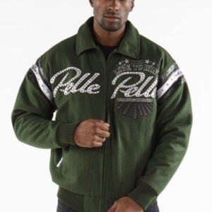 Pelle Pelle Green Live To Win Wool Jacket