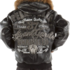 Pelle Pelle Black Avant Garde Fur Hood Jacket