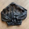 Marc Buchanan Pelle Pelle Gold Stud Genuine Leather Jacket