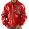 Bold Rebel Red Studded Jacket