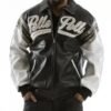 Pelle Pelle Black White Major League Leather Jacket