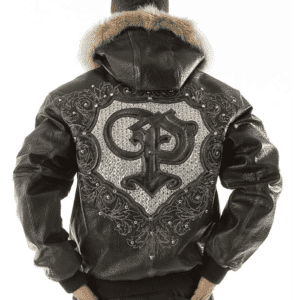 Pelle Pelle Crest Fur Hood Black Jacket