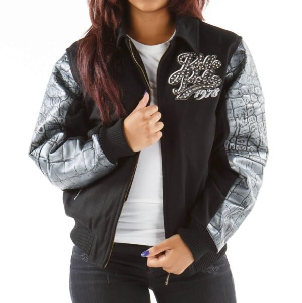 Pelle Pelle Exotic Black 1978 Wool Jacket