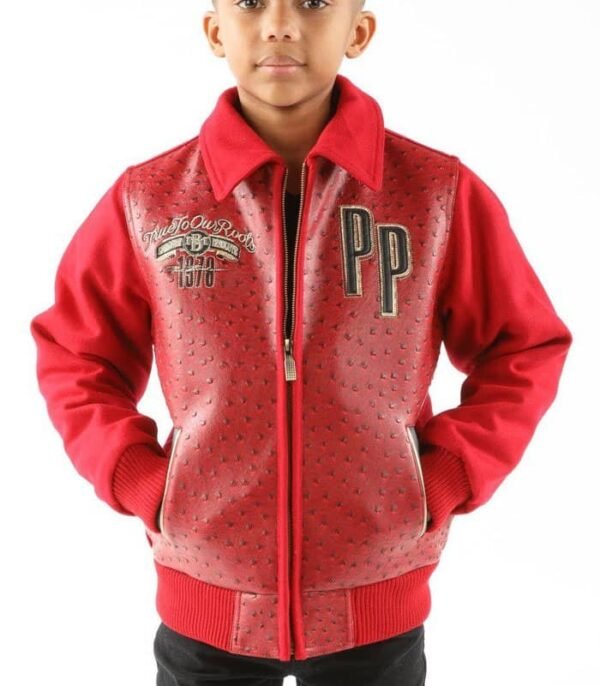 Pelle Pelle Kids 1978 Red Leather Jacket