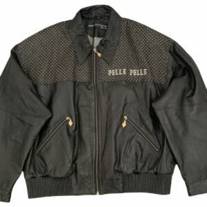 Pelle Pelle Marc Buchanan Gold Studded Black Jacket