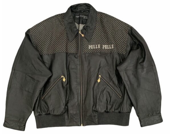 Pelle Pelle Marc Buchanan Gold Studded Black Jacket