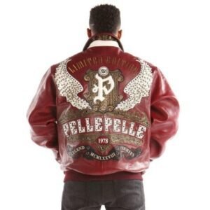 Pelle Pelle Maroon Leather Jacket