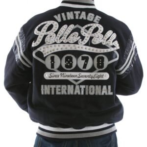 Pelle Pelle Navy Vintage International Wool Jacket