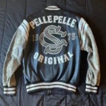 Pelle Pelle Original Snake Skin Black Varsity Jacket