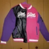 Pelle Pelle Pink Black And Purple Jacket