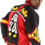 Pelle Pelle Red Black Soda Club Wool Jacket