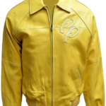 Pelle Pelle Yellow Bomber Leather Jacket