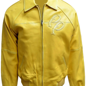 Pelle Pelle Yellow Bomber Leather Jacket