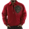 Pelle Pelle Diamonds Red Made For King Wool Jacket