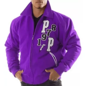 Pelle Pelle Come Out Purple Tiger Wool Jacket