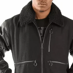 Drip Black Zippered Jacket