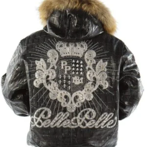Pelle Pelle Crest Black Leather Jacket