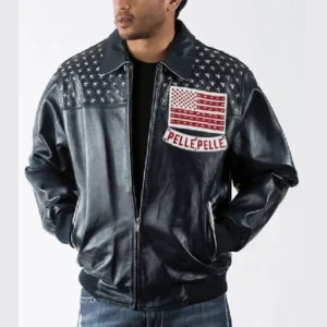 Pelle Pelle American Blue Leather Jacket