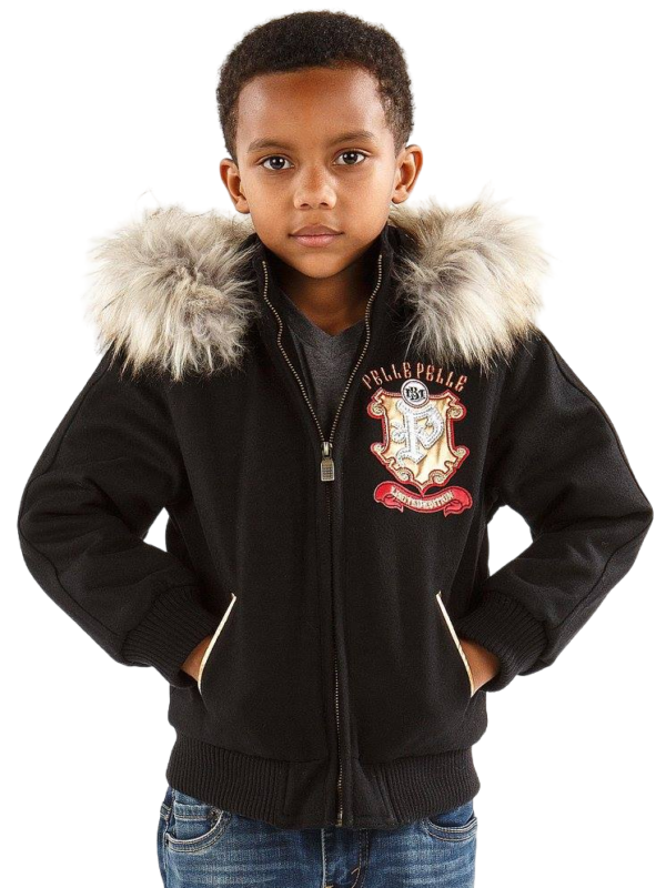 Pelle Pelle Black Kids Legend Series Jacket