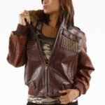 Pelle Pelle Mb Bomber Brown Leather Jacket