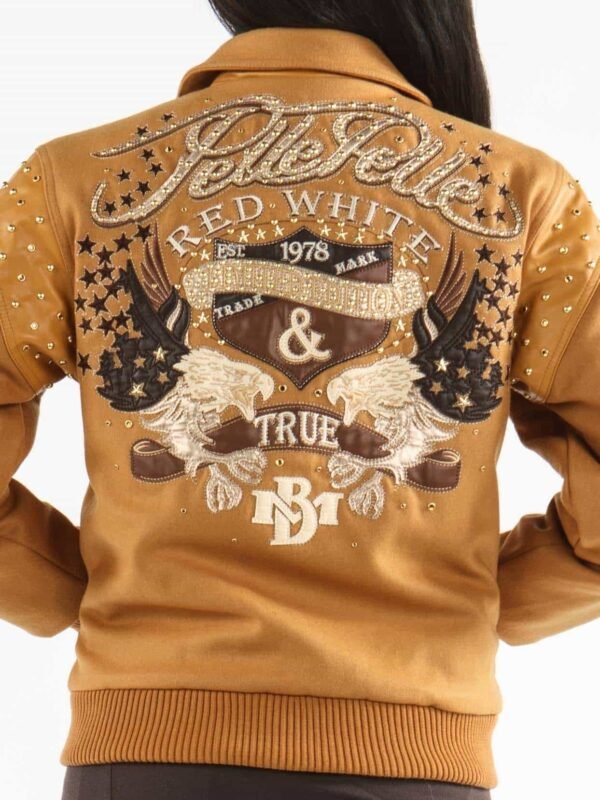 Pelle Pelle Ladies Red White True Light Brown Jacket
