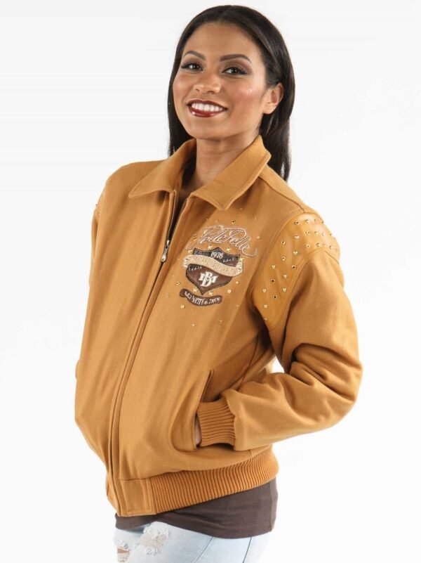 Pelle Pelle Ladies Red White True Light Brown Jacket
