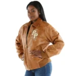 Pelle Pelle Brown Leather Jacket Shoulder Crest