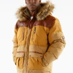 Pelle Pelle Pinnacle Mustard Long Hood Coat