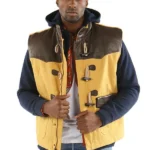 Pelle Pelle Sleeveless Yellow Wool Jacket