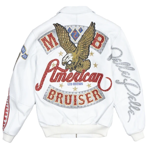 Pelle Pelle American Bruiser Plush White Jacket