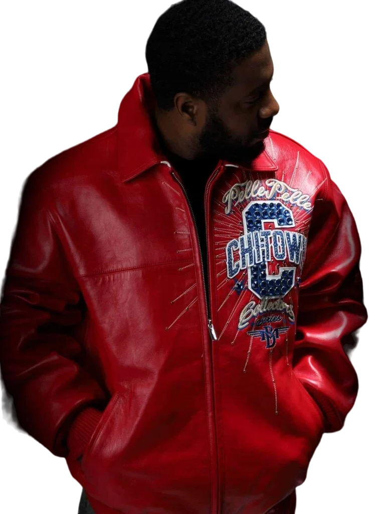 Pelle Pelle Chi Town Red Leather Jacket