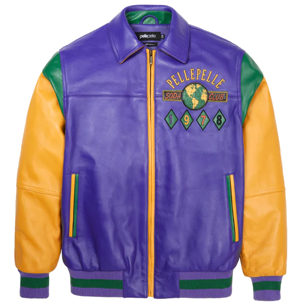 Pelle Pelle Jacket Famous Soda Club Plush